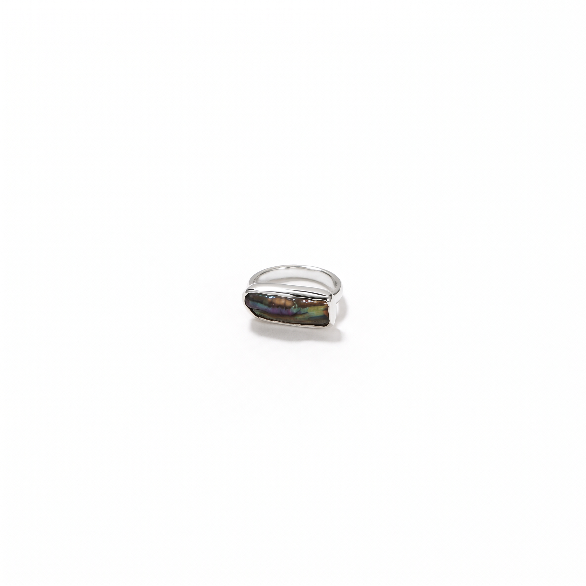 stick pearl purple ring
