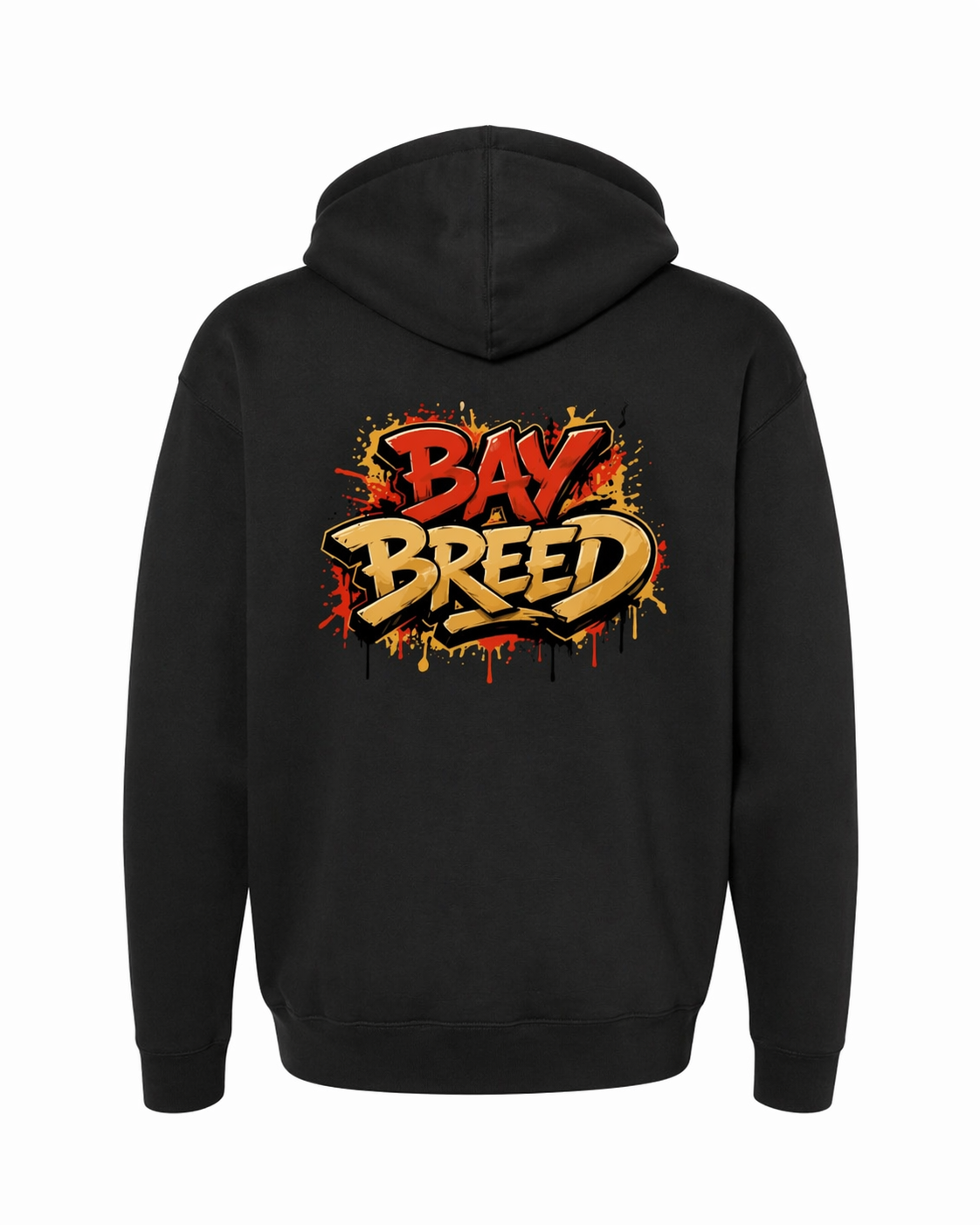BayBreed Hoodie Black Unisex 49ers Colors