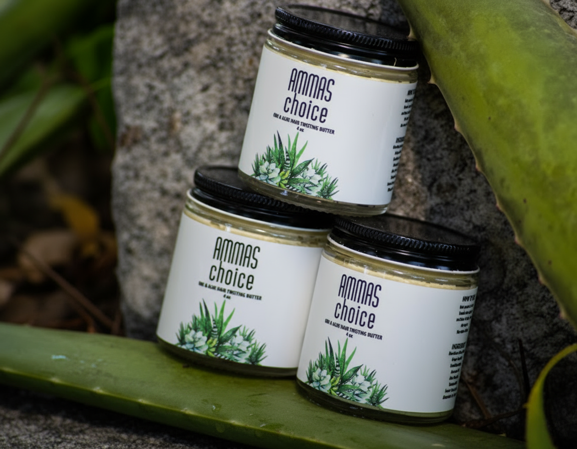 Ori-Aloe Hair Twisting Butter bundle in the arboretum.png