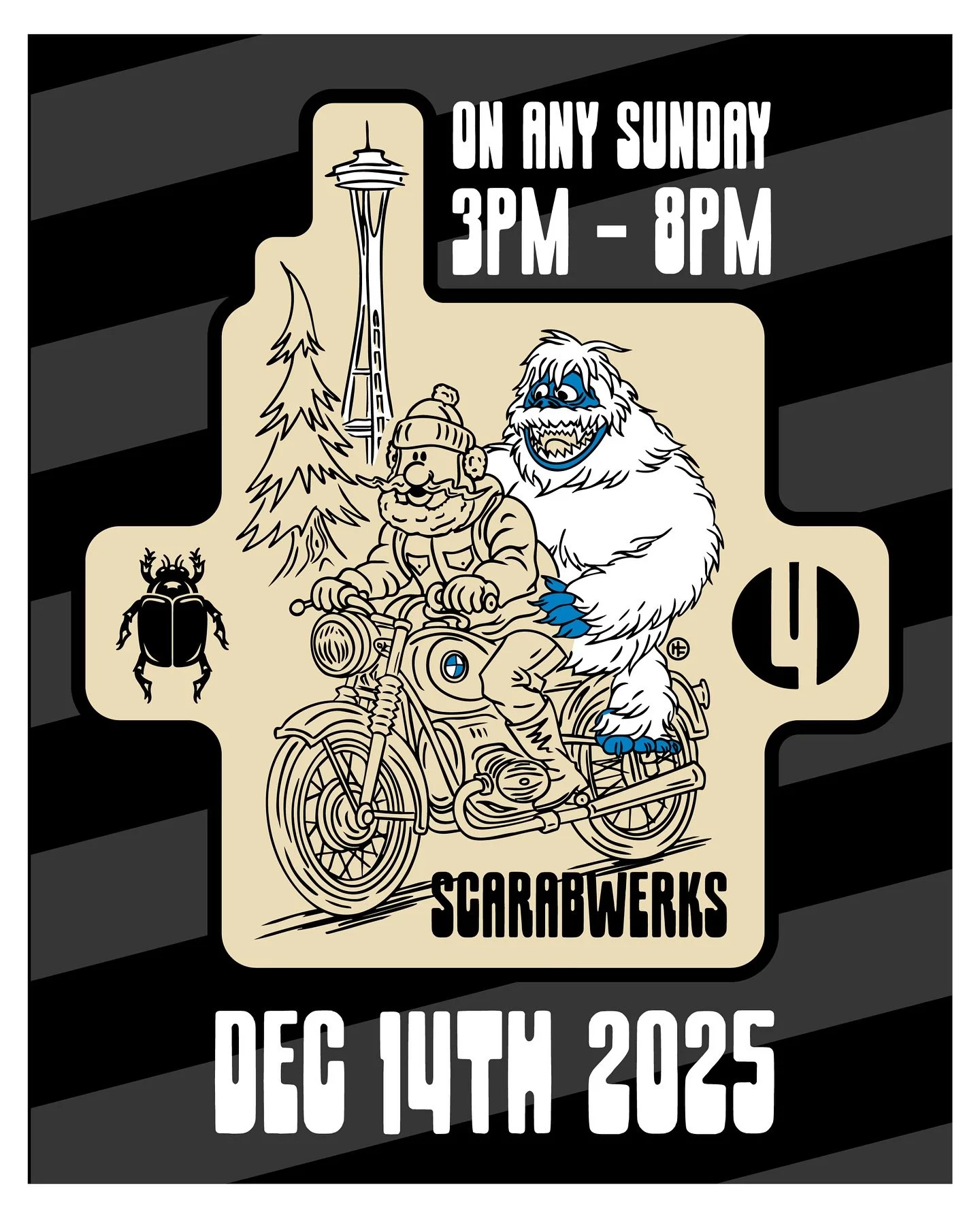 Plenty of holiday parties, but none like this! Tamales, motorcycles, DJ spinnin soul music, raffle prizes, and dope vibes! Mark your calendars for ON ANY SUNDAY this Sunday 3-8pm 🎄🎁🥃🔈🏍️