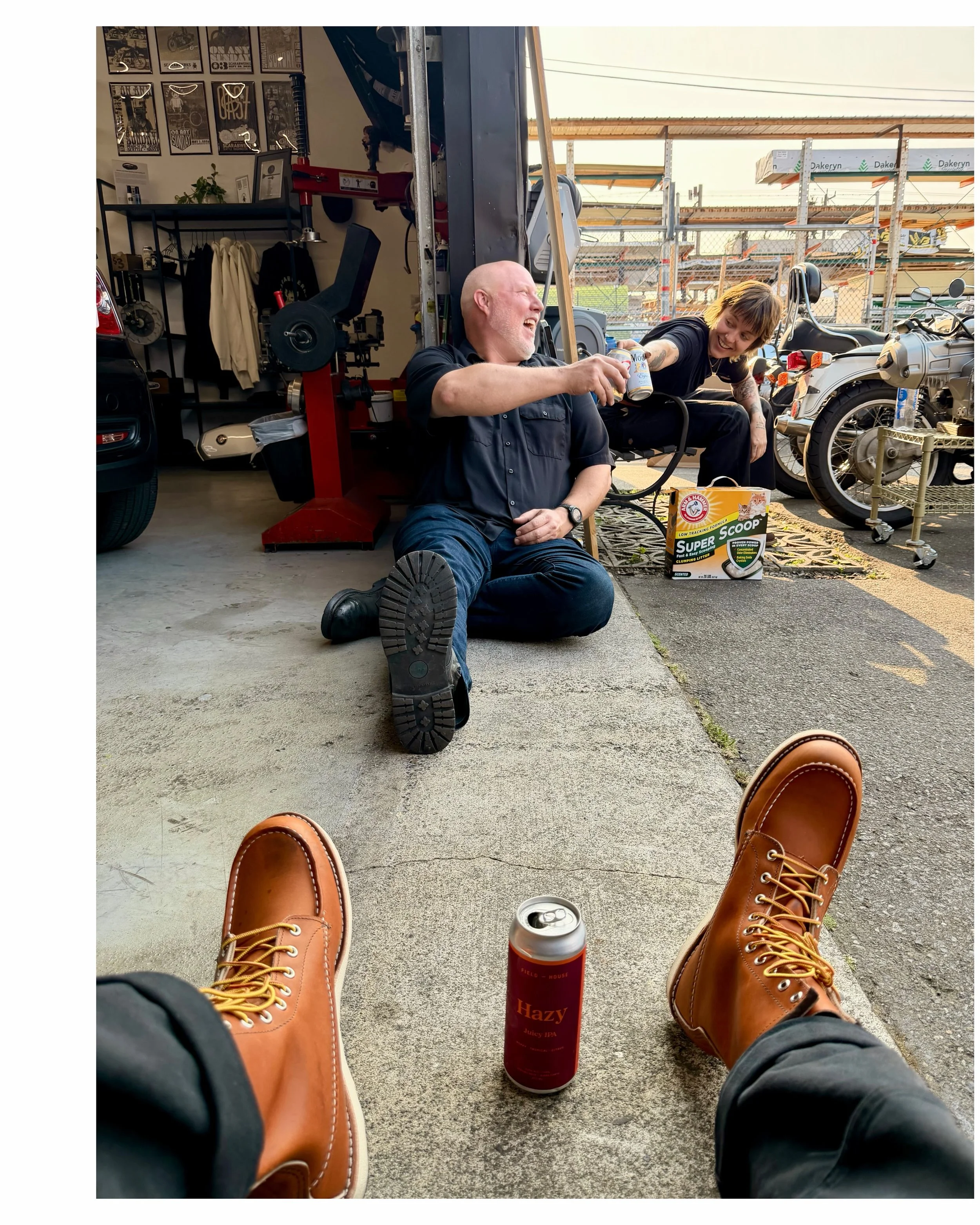 A part of me leaving the dealership life was for these moments. I think, at least in the motorcycle world, friends, family and motorcycles should be under the same roof. Creating a space where we can have a laugh, provide high quality service and mak