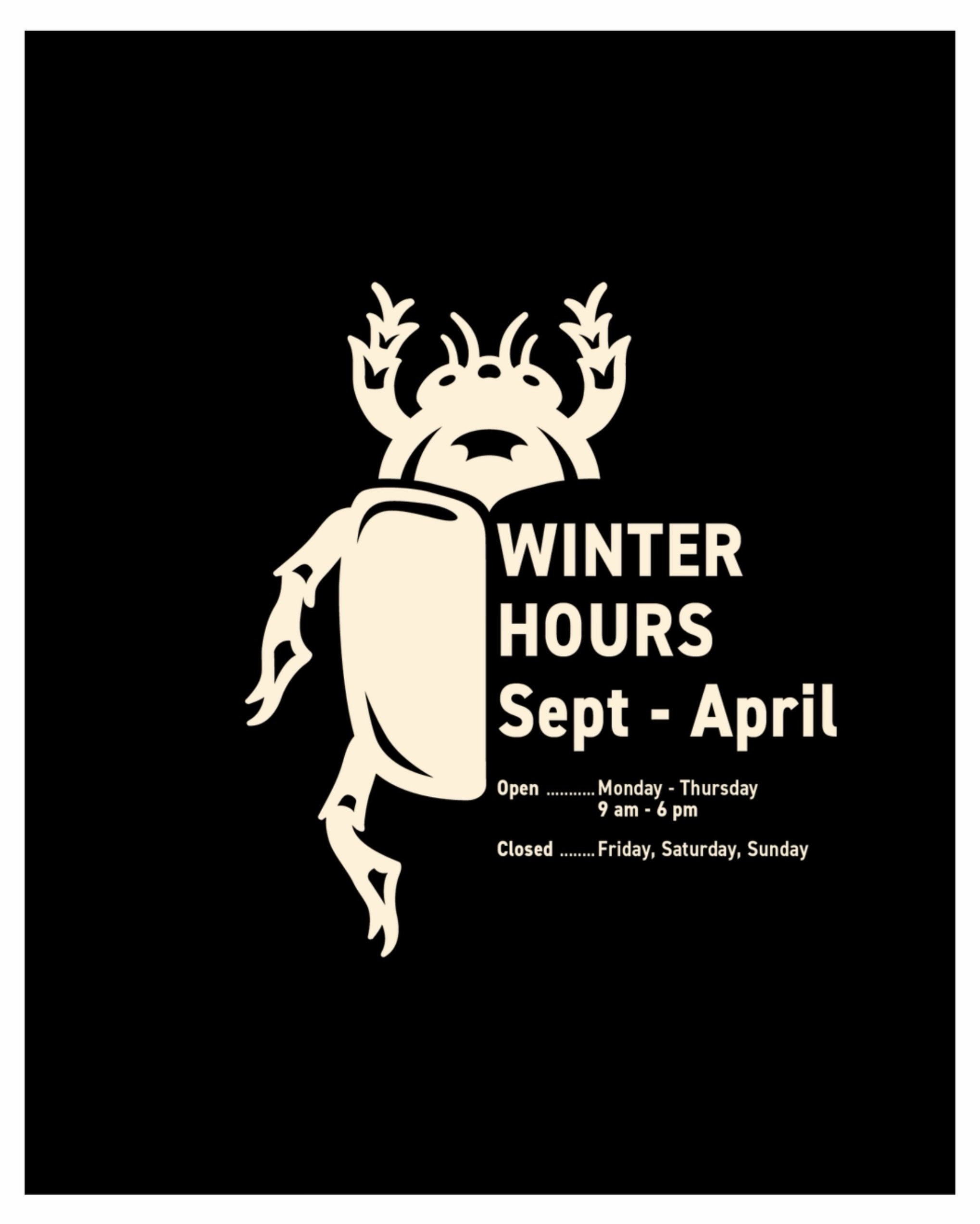 And so 6 days turns to 4. Since we&rsquo;ve open the doors we provided an extra day of service and extended hours during the riding season. To keep this going we slow it down over the fall/winter. It is time for us to take a breath, ease off the fran