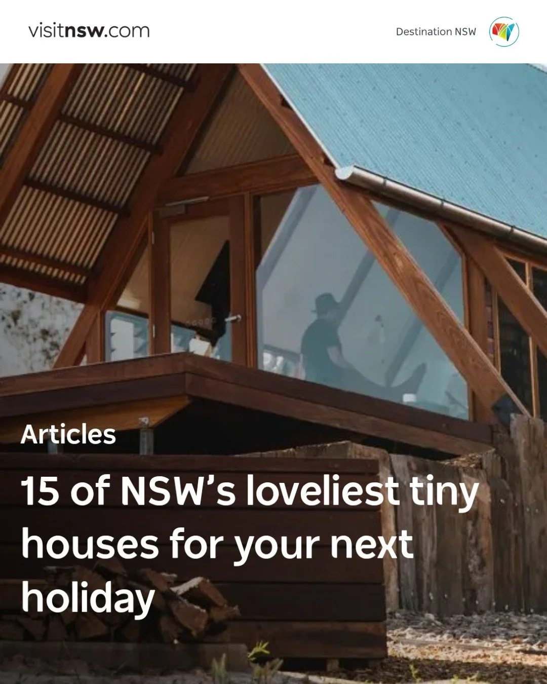 Butterfly Lane has been featured in 15 of NSW&rsquo;s loveliest tiny homes by @visitnsw &ndash; a little off-grid love letter we didn&rsquo;t see coming.

...and we're still pinching ourselves 😍

So grateful to be included alongside some seriously b