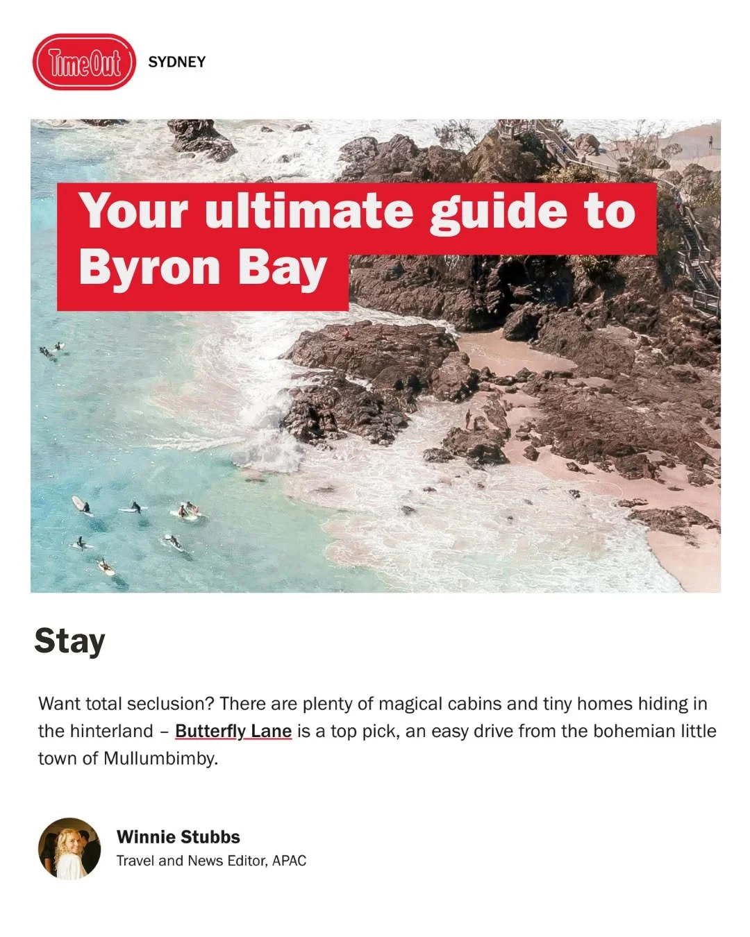 Last month @winniestubbs very kindly added Butterfly Lane to her latest Bryony Bay edit and we're trying to stay super chill about it.

Pretty proud tiny home parents over here 😍

Thank you, @timeoutsydney and @winniestubbs! 
.
.
.
.
.
#TimeOutSydne