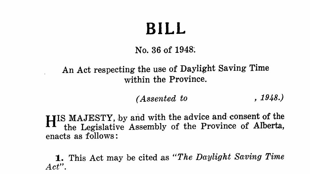 The original Daylight Savings Time act in 1948 set permeant standard time