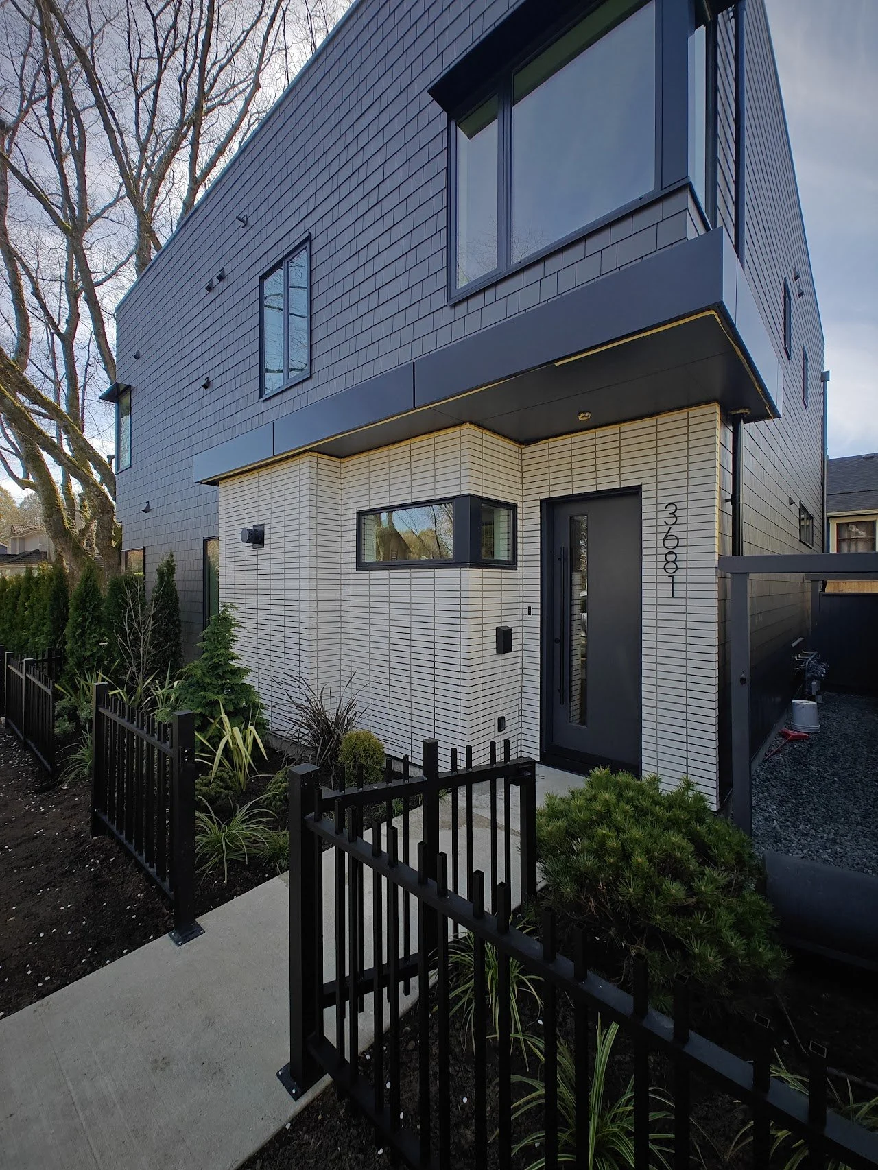 StackedWhiteBrickVeneerVancouverModernNewConstruction