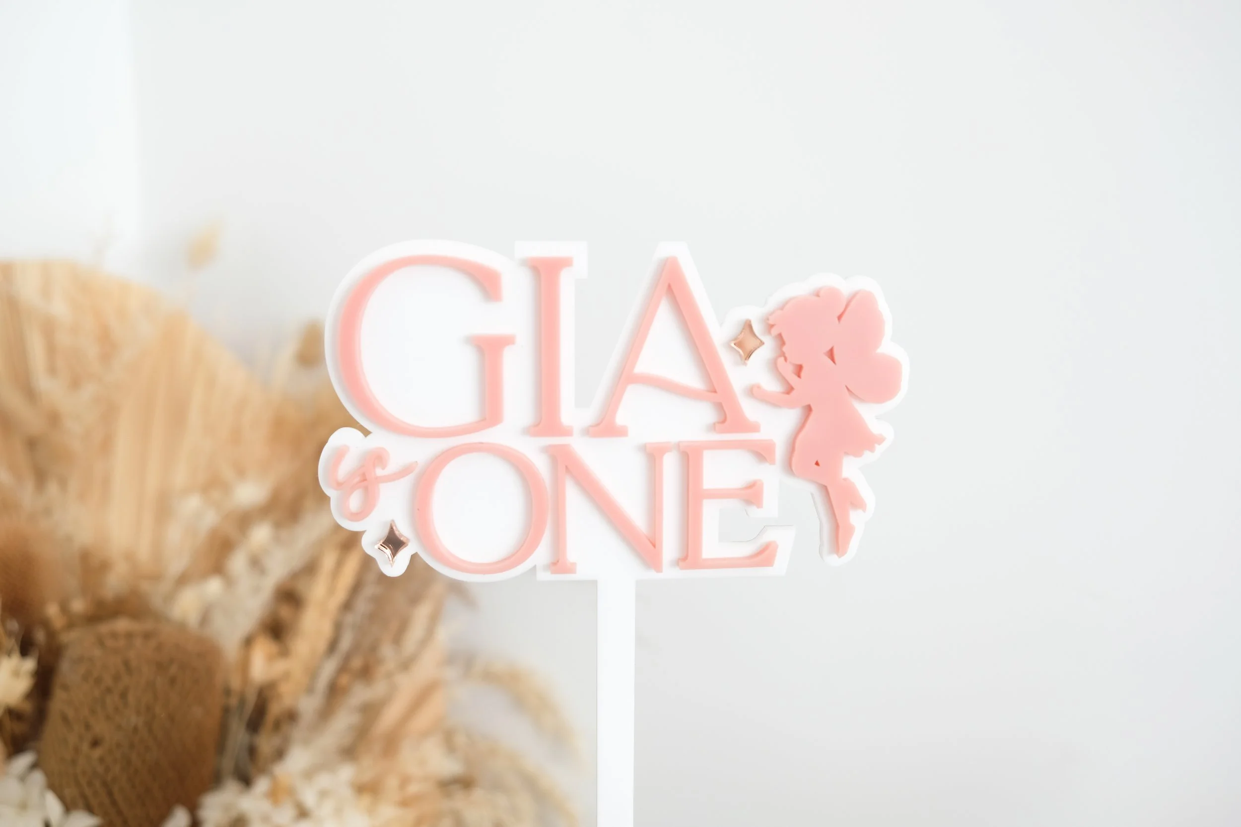 Fairy First Birthday Cake Topper