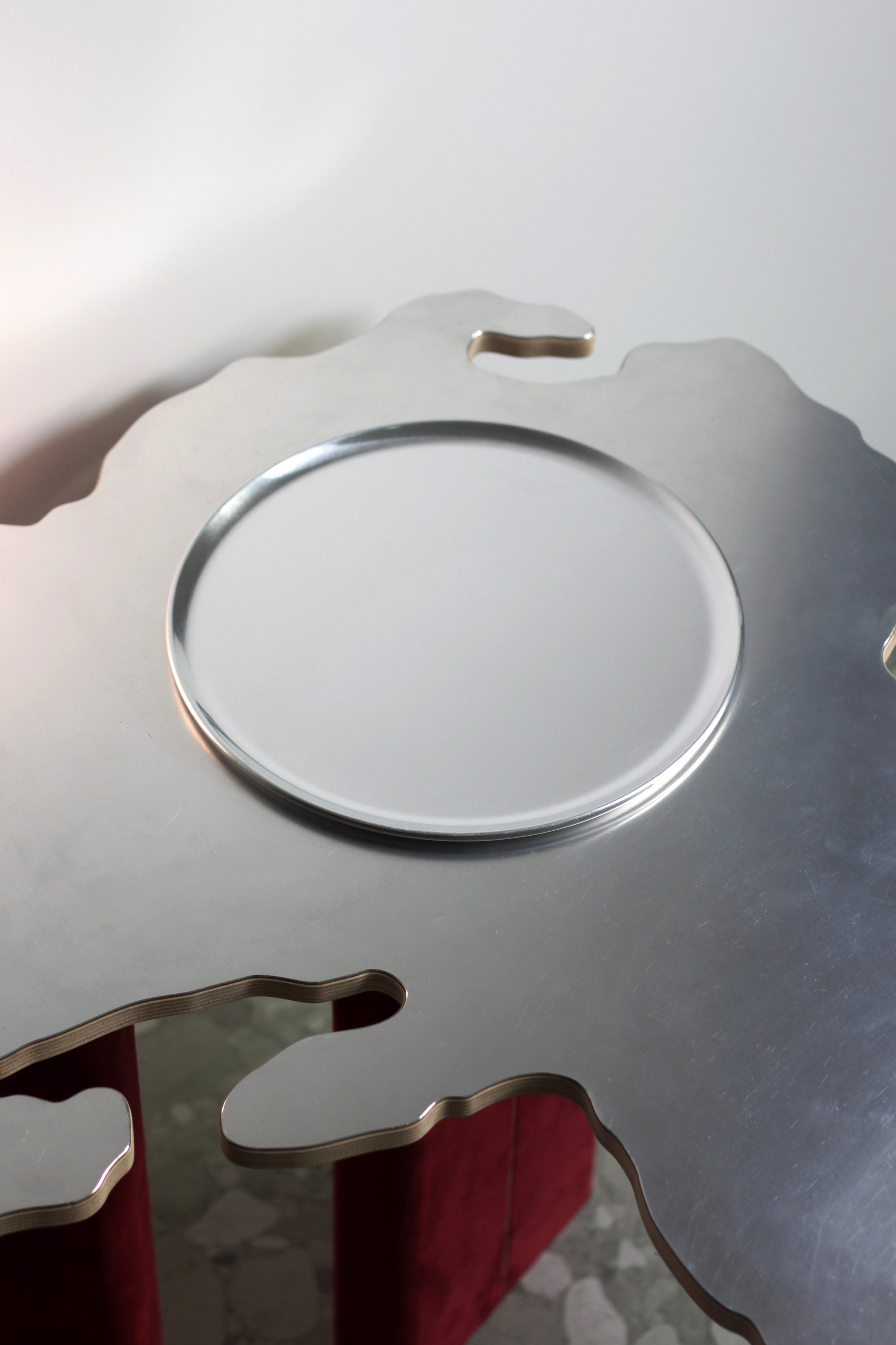 ALUMINIUM ROUND TRAY / ø12"