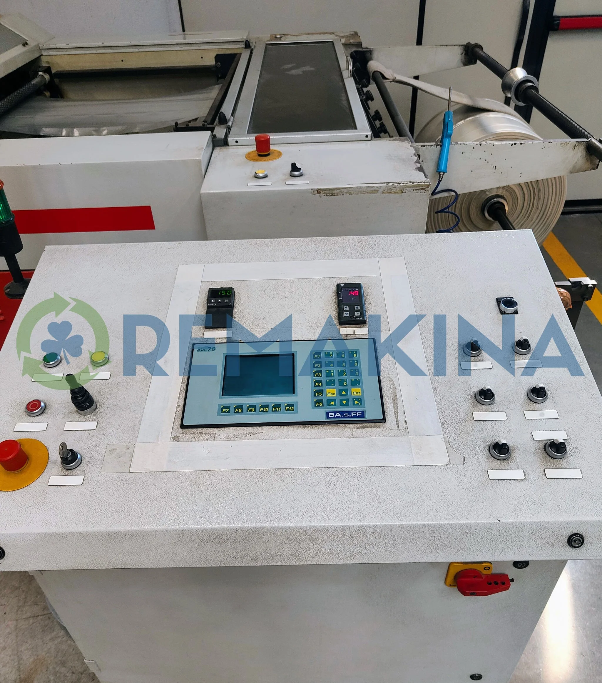BASFF HORUS 1100 bottow weld bag making machine control panel