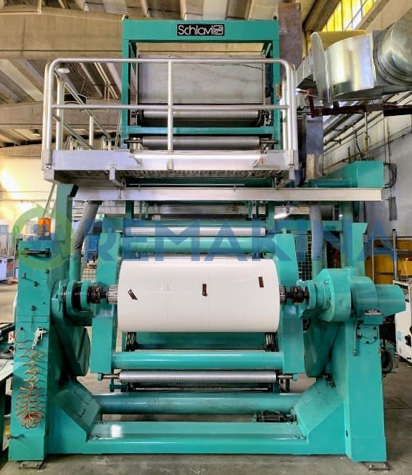 Schiavi rotogravure printer 1300 with automatic duplex unwinder