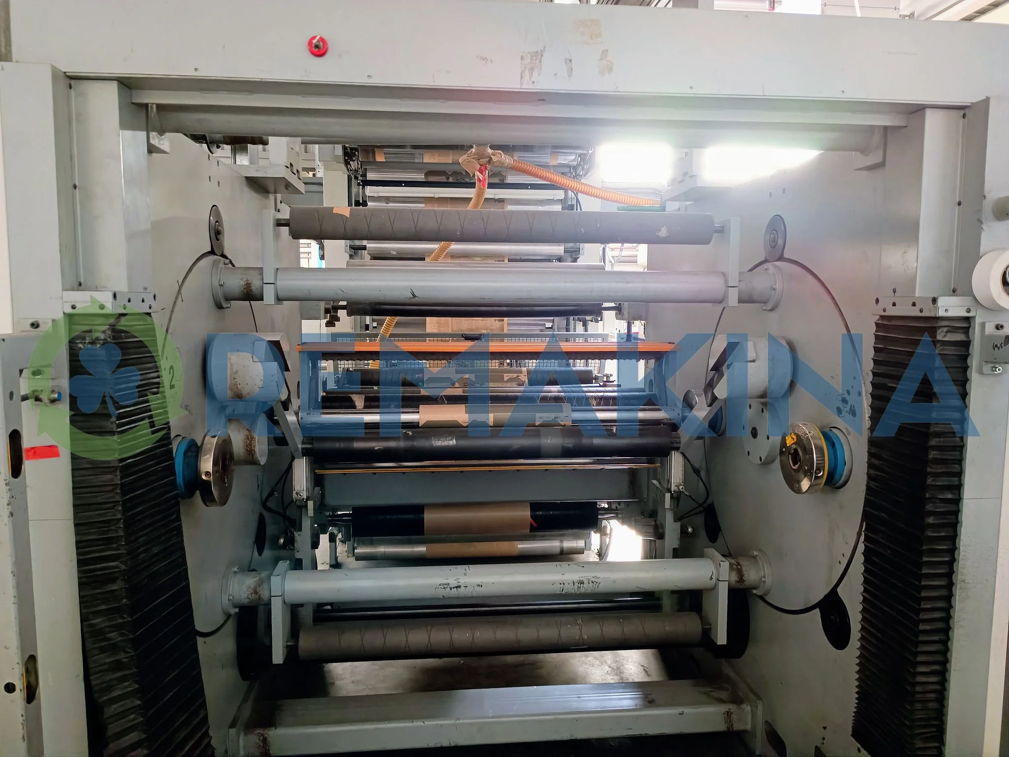 Comexi central drum flexo printer turret winder
