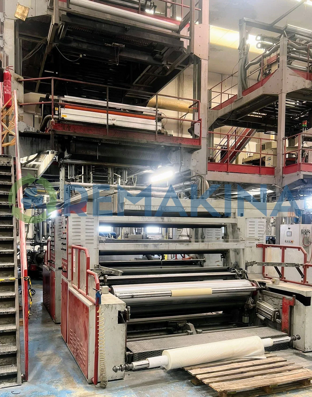 Bielloni blown film line 3 layers complete line