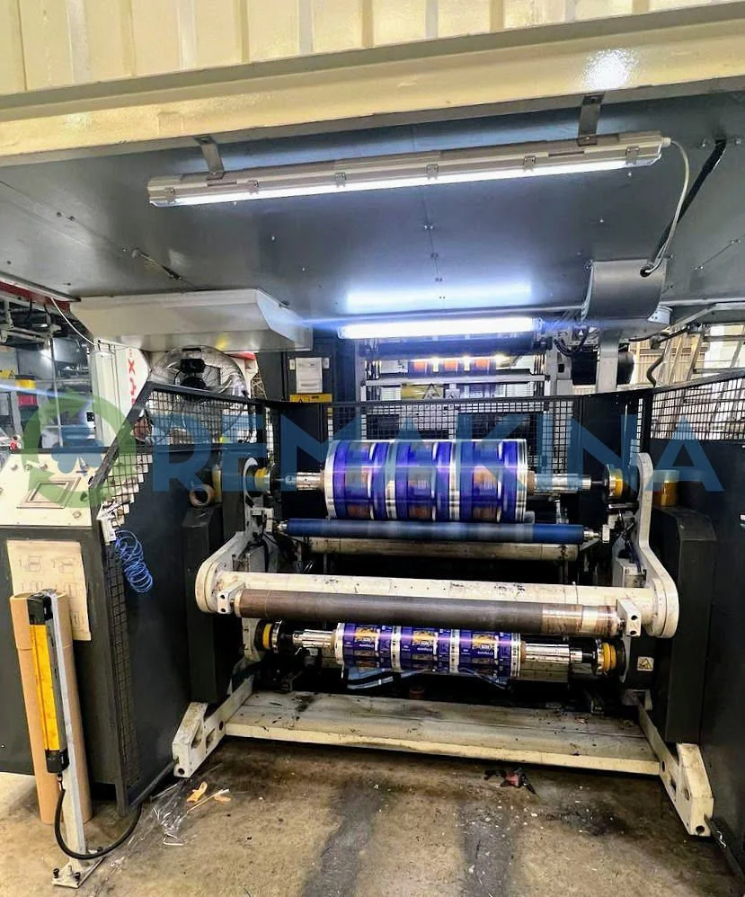 Uteco Onyx Gearless Flexo Printer Automatic Turret Rewinder