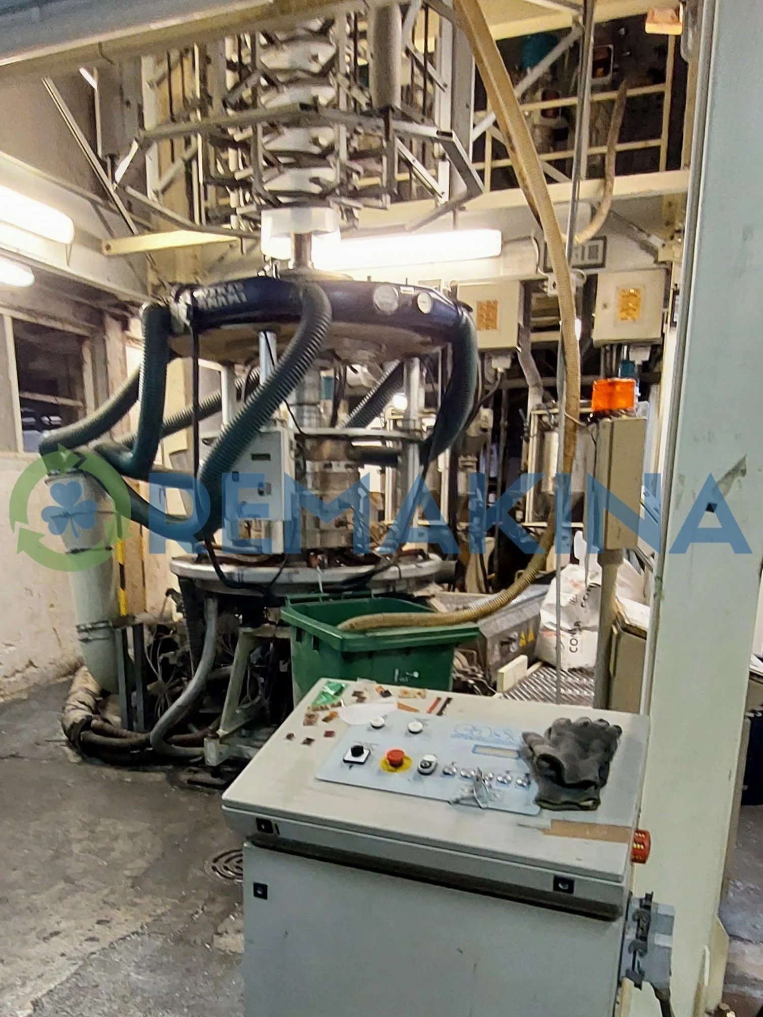 Testa di estrusione a 3 strati per film soffiato MAM e pannello di controllo