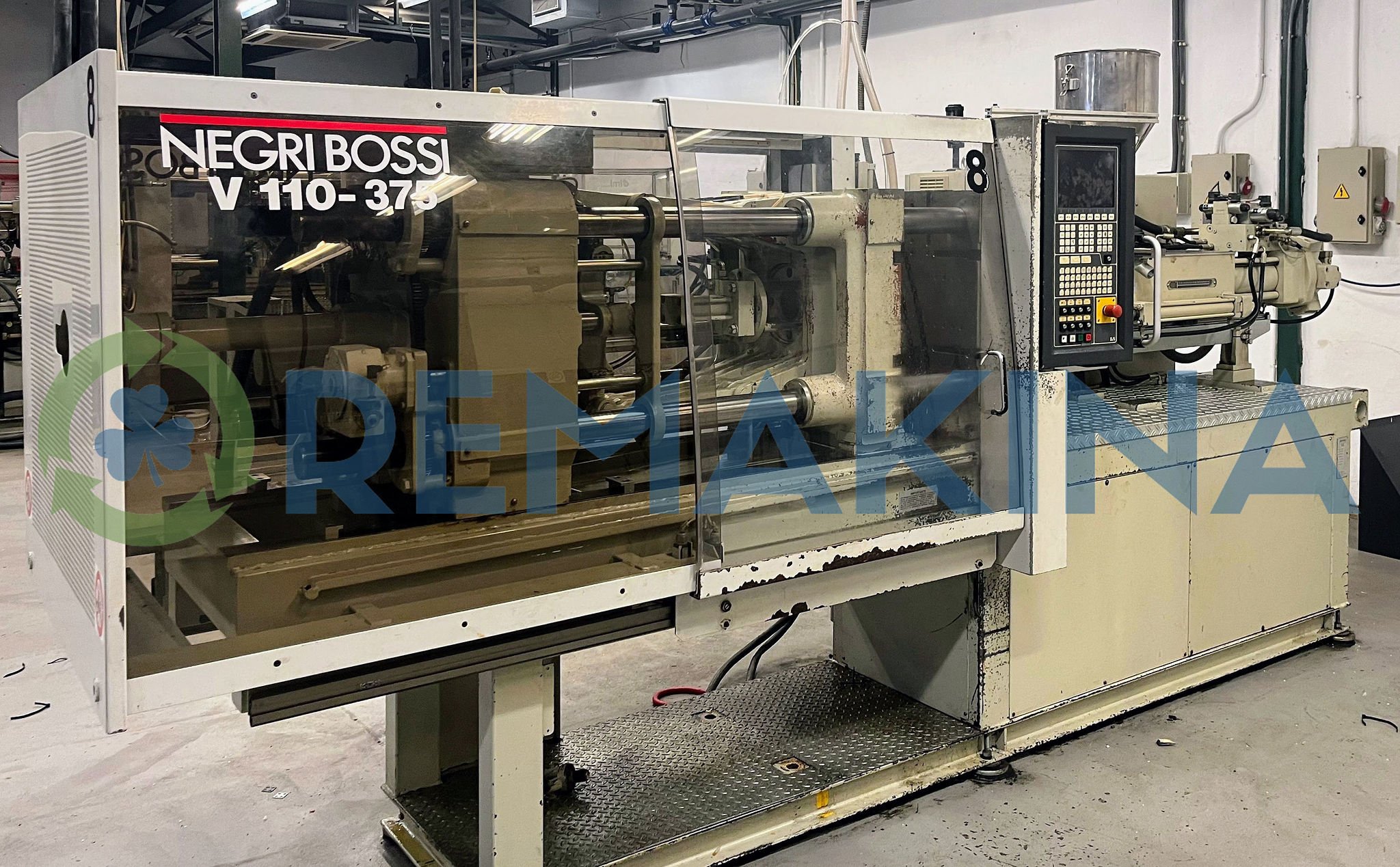 Máquina de moldeo por inyección Negri Bossi Canbio 110t con panel de control