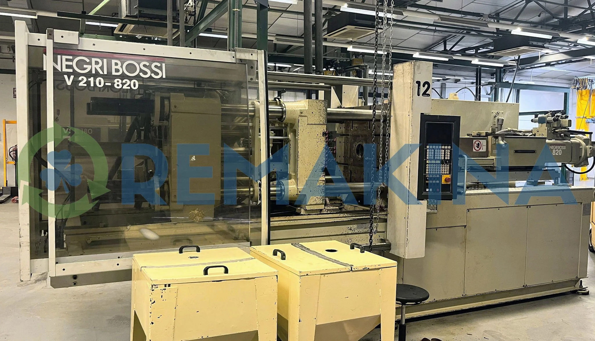 Negri Bossi Canbio 210 Máquina de moldeo por inyección con panel de control