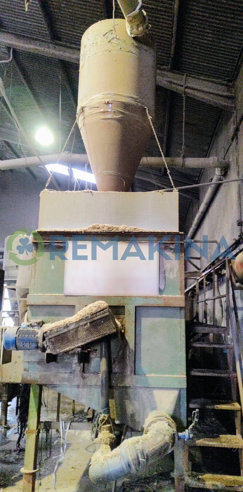 Línea de lavado para reciclaje de plástico con tanques de lavado INOX