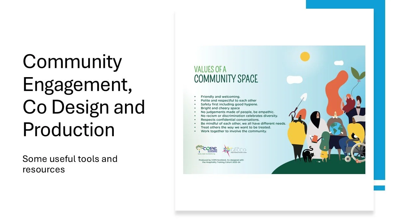 Community engagement co-production and design