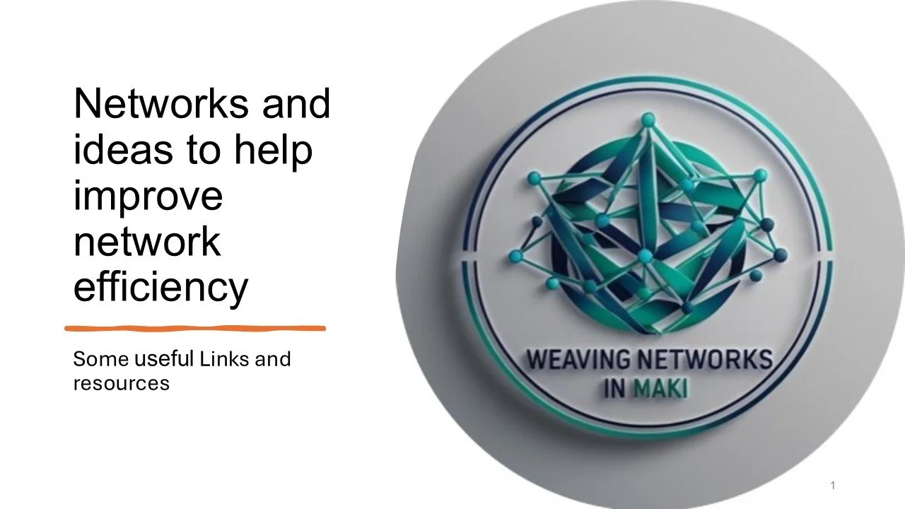 Networks and tools to support networks