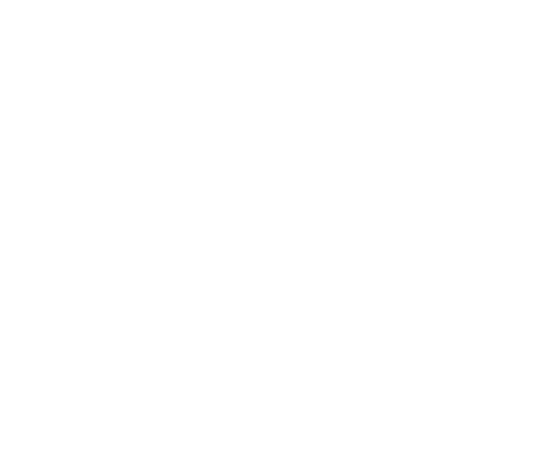 Ein weißer Herzrahmen auf schwarzem Hintergrund.