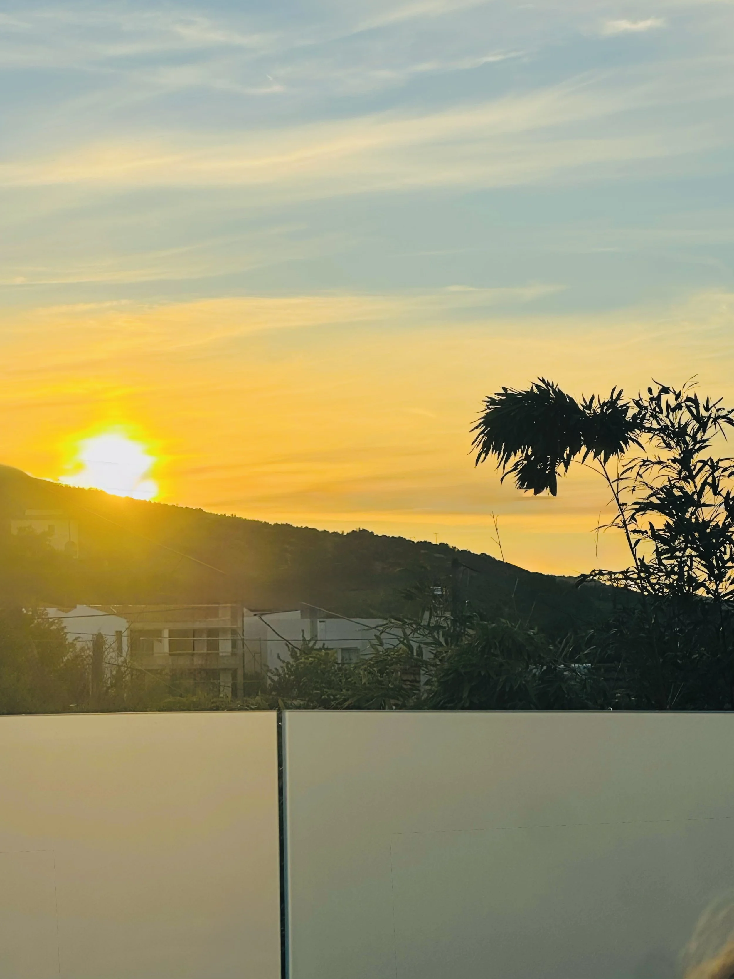 The Yellow House Kassiopi Sunset