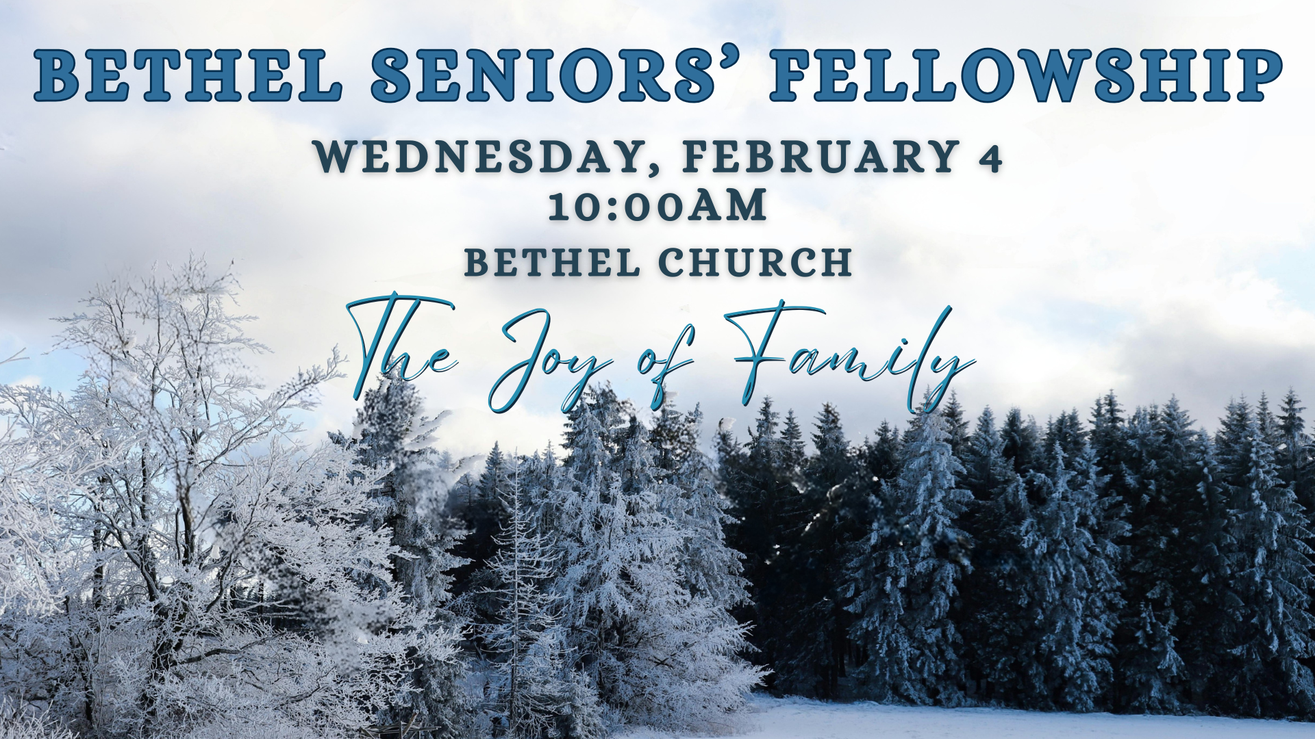 Seniors' Fellowship February Event