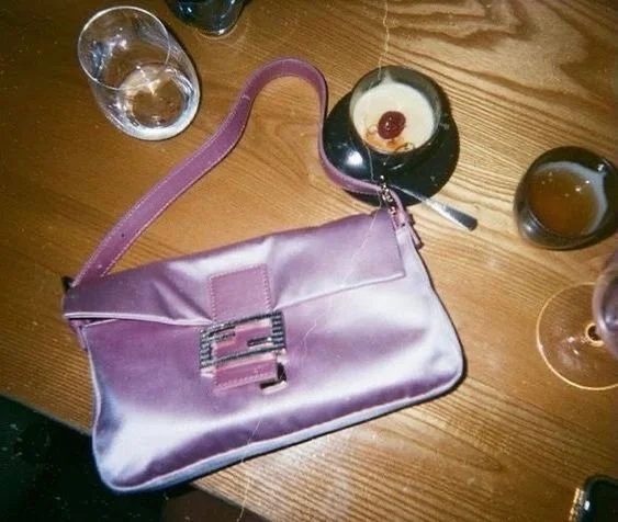 Pink Satin Fendi Baguette⁴