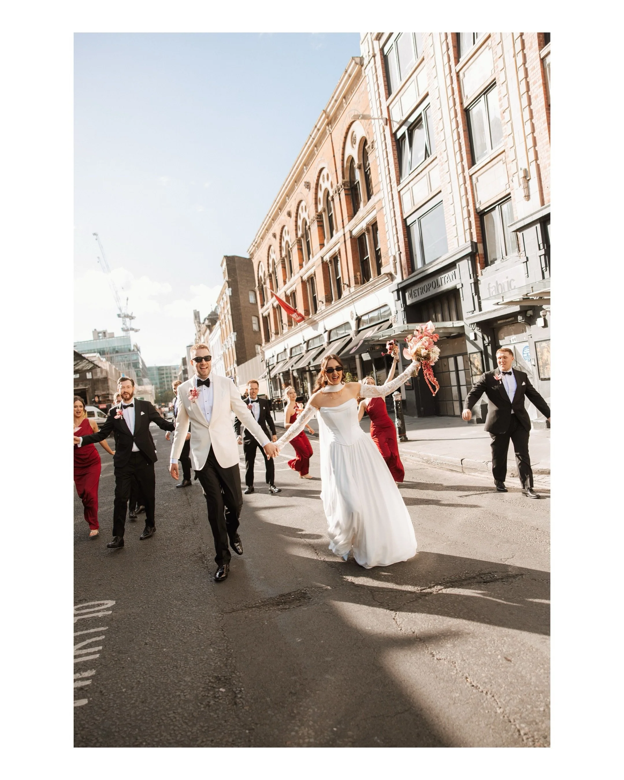 Rachel &amp; Myles 

What a vibe yesterday was!! Fun from start to finish, a ceremony with personal vows at Islington town hall followed by the reception at Smiths of Smithfield with espresso martinis and tonnes of dancing in the evening. Such a fun 