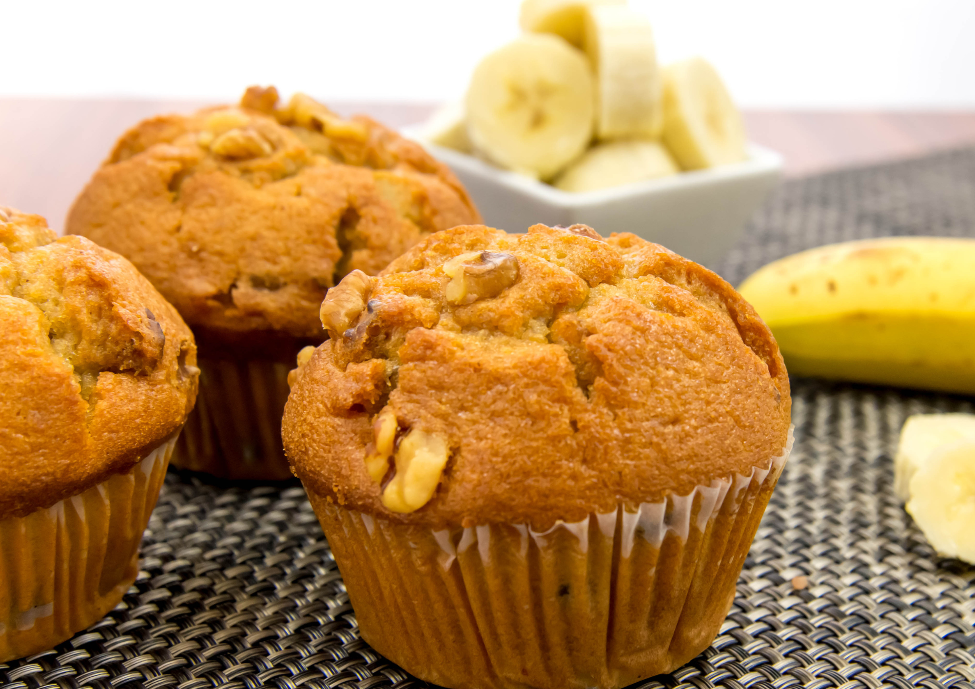 High Protein Banana Muffins