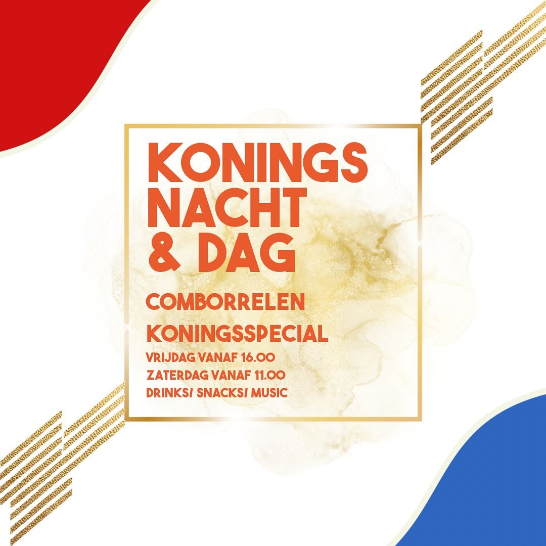 KINGSNIGHT &amp; KINGSDAY // 👑🍻🧡 // Cocktails + Beats + Snacks // 🧡🔊// #caffecombo #alleenmaarklappers #kingsday2025 #amsterdamvibes #oranjekoorts #wiljebijzijn #amsterdamkingsday