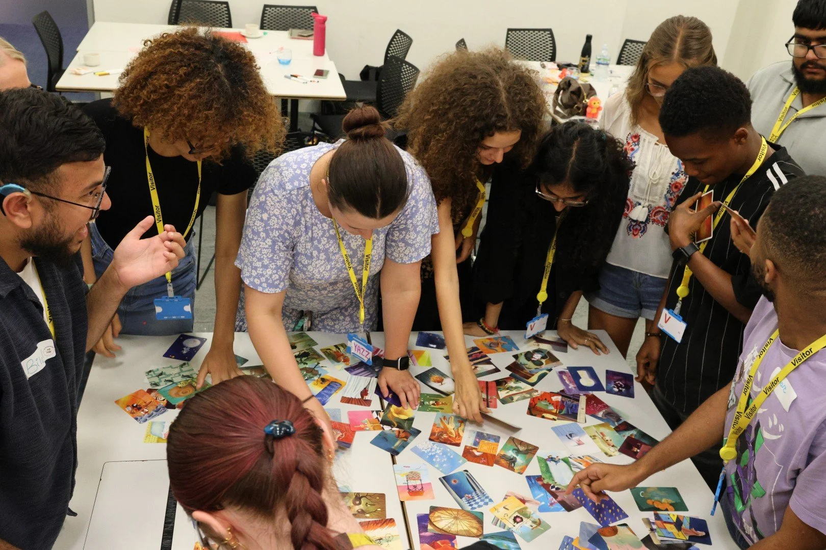 Youth Steering Group members getting stuck into activities at our recent  Training Day