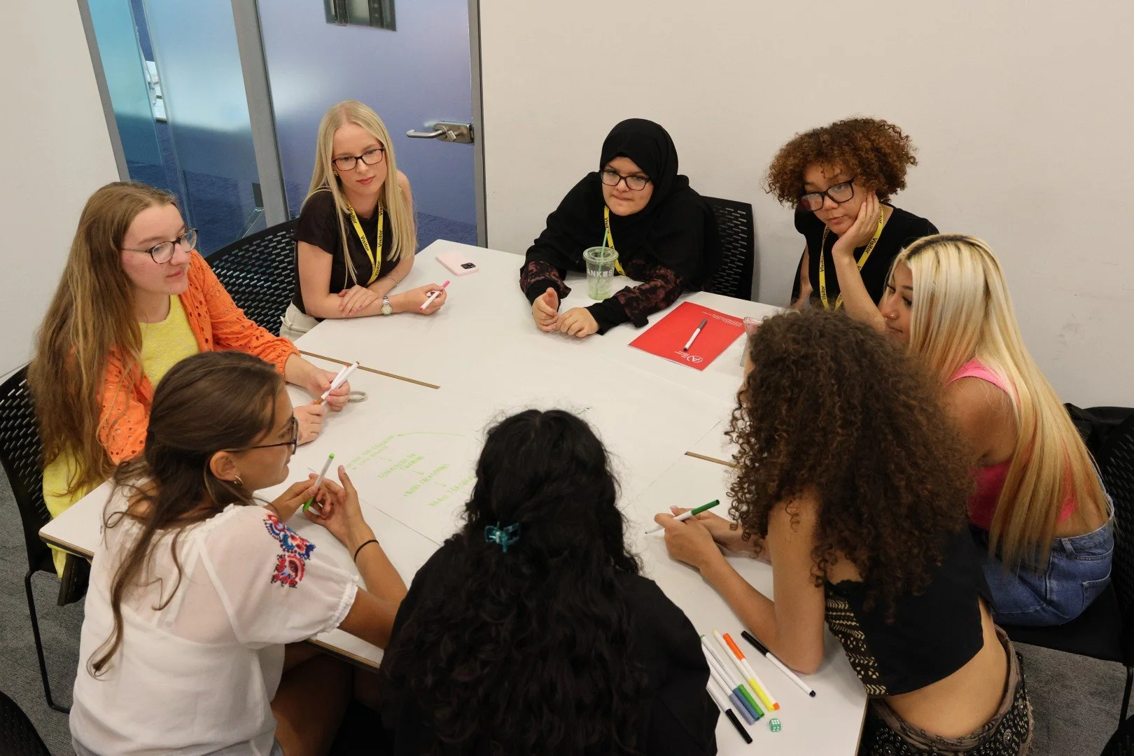 Youth Steering Group members getting stuck into activities at our recent  Training Day
