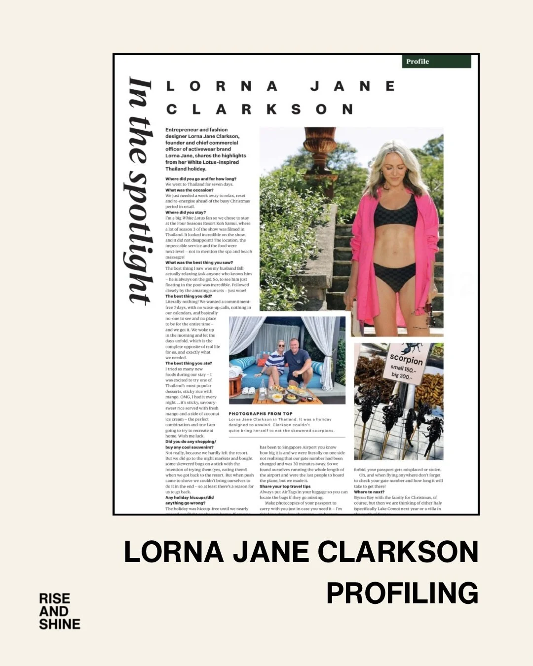 A standout year of profiling for @ljclarkson 🤍

From favourite things to unwinding rituals and business insights, she featured across leading publications - sharing her story with authenticity and purpose, and building trust and credibility through 