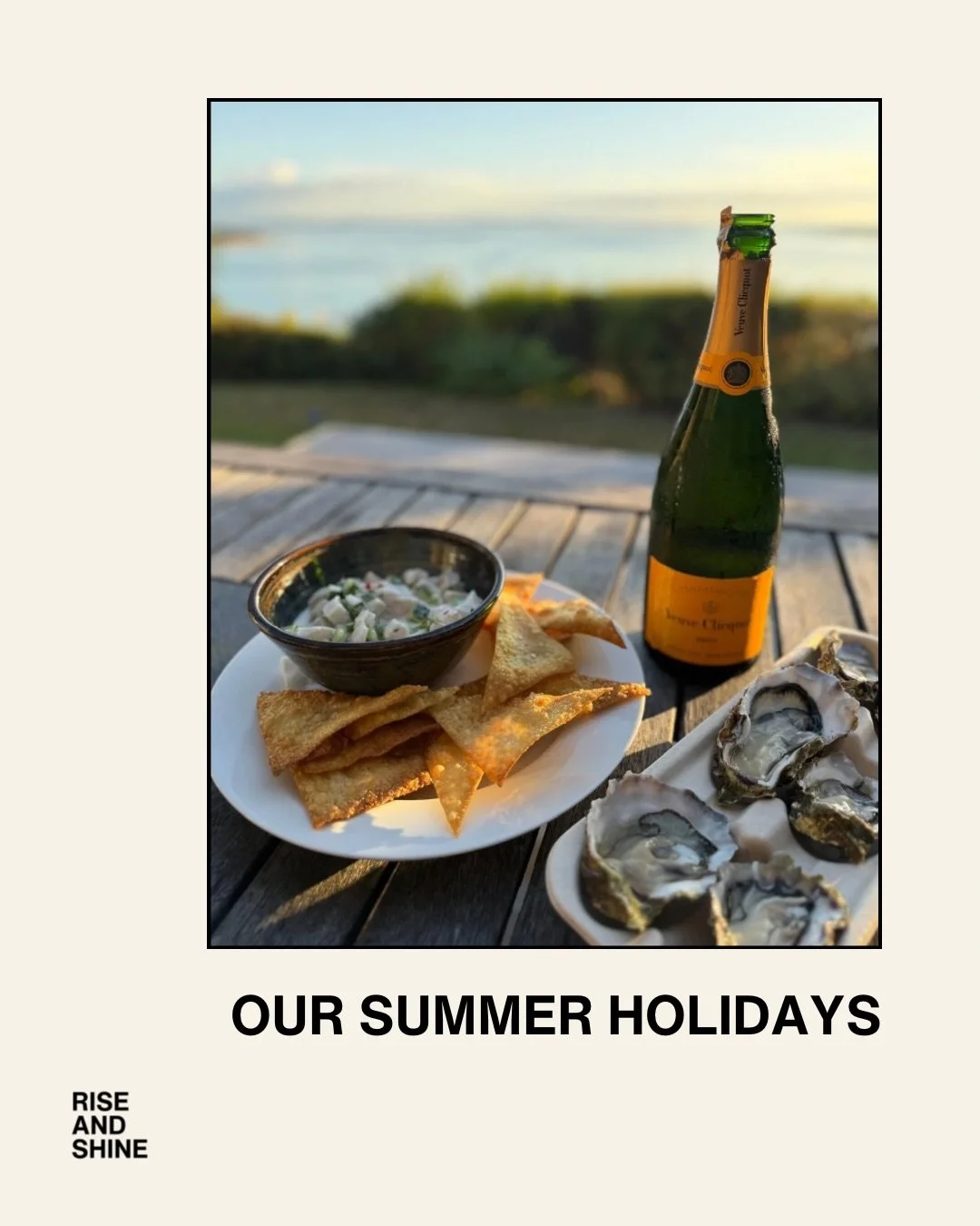 The Rise &amp; Shine office is buzzing - we&rsquo;re back and catching up on all things summer. What did you get up to? ☀️