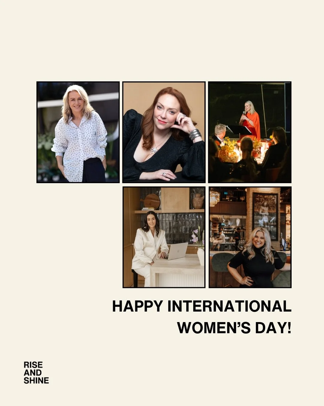 At Rise &amp; Shine, we&rsquo;re incredibly lucky to work alongside so many inspiring women who are leading, creating, and making a mark in their fields.

This International Women&rsquo;s Day, we&rsquo;re celebrating the founders, leaders and changem