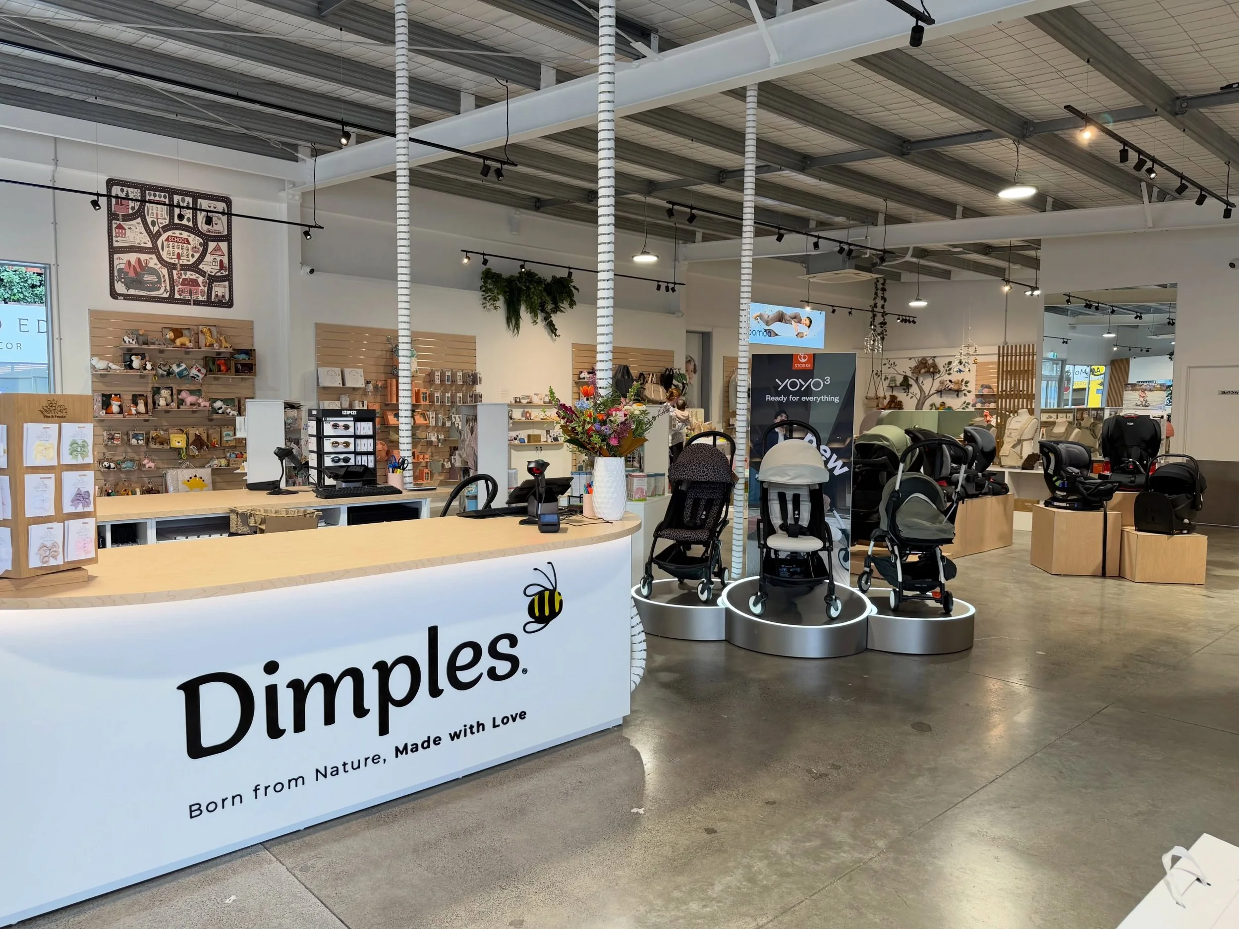 The wait is over... Dimples Newmarket is back! 🐝
&nbsp;
Join us this Saturday from 10am as we celebrate the Grand Reopening of the @dimplesbabywear flagship boutique.
&nbsp;
- Over $50,000 worth of prizes to be won - Complimentary @drinkbrewe coffee