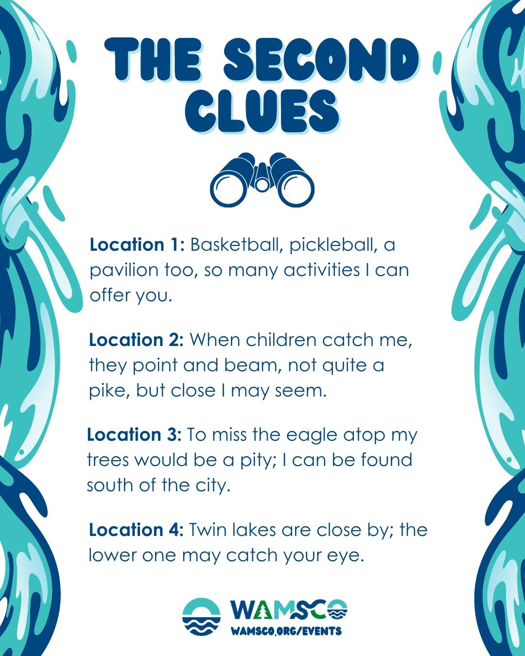 🕵️&zwj;♀️✨ Clue Set #2 is LIVE! ✨🕵️&zwj;♂️
The Where&rsquo;s WAMSCO Scavenger Hunt continues in Shawano County! 🗺️

📸 REMEMBER: Take a pic at each location! Your photos = your entry to WIN 🎁 some awesome prizes at the end of the hunt!

It&rsquo;