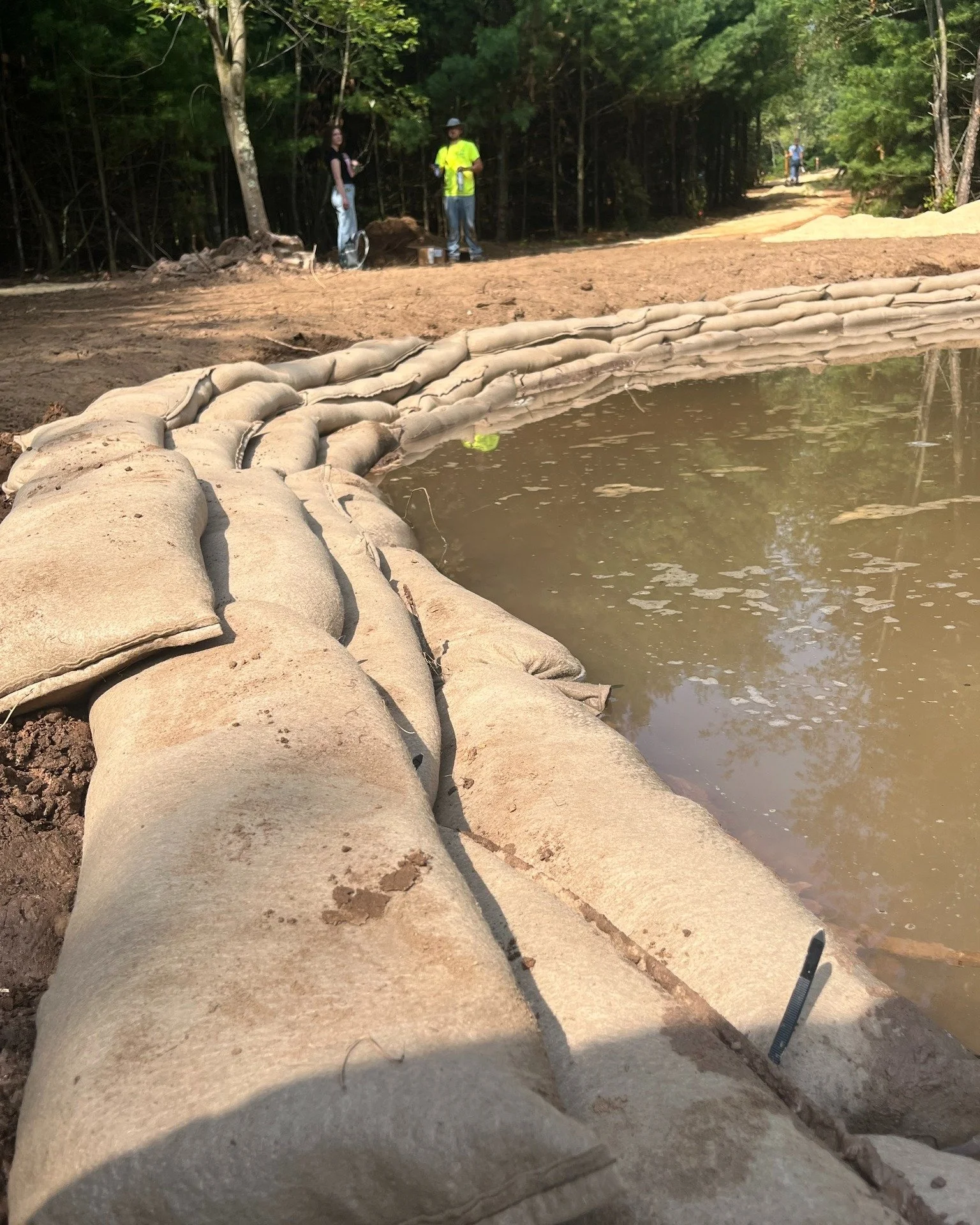 The WAMSCO Restoration &amp; Discovery Garden is coming together! 🌿💧

Today, we spent the morning filling and placing biobags around a portion of our newly filled pond to demonstrate what a natural, erosion-resistant shoreline can look like on your