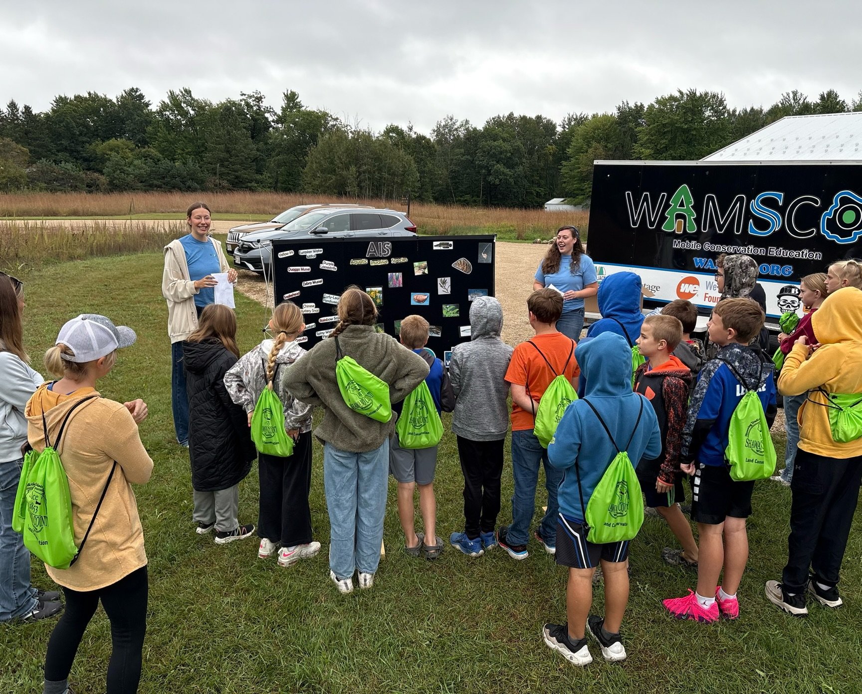 We had a blast teaching fifth graders from throughout Shawano County about aquatic invasive species at this fall&rsquo;s Youth Conservation Day! Students got the opportunity to match AIS names to their pictures and learn so many fun facts about diffe