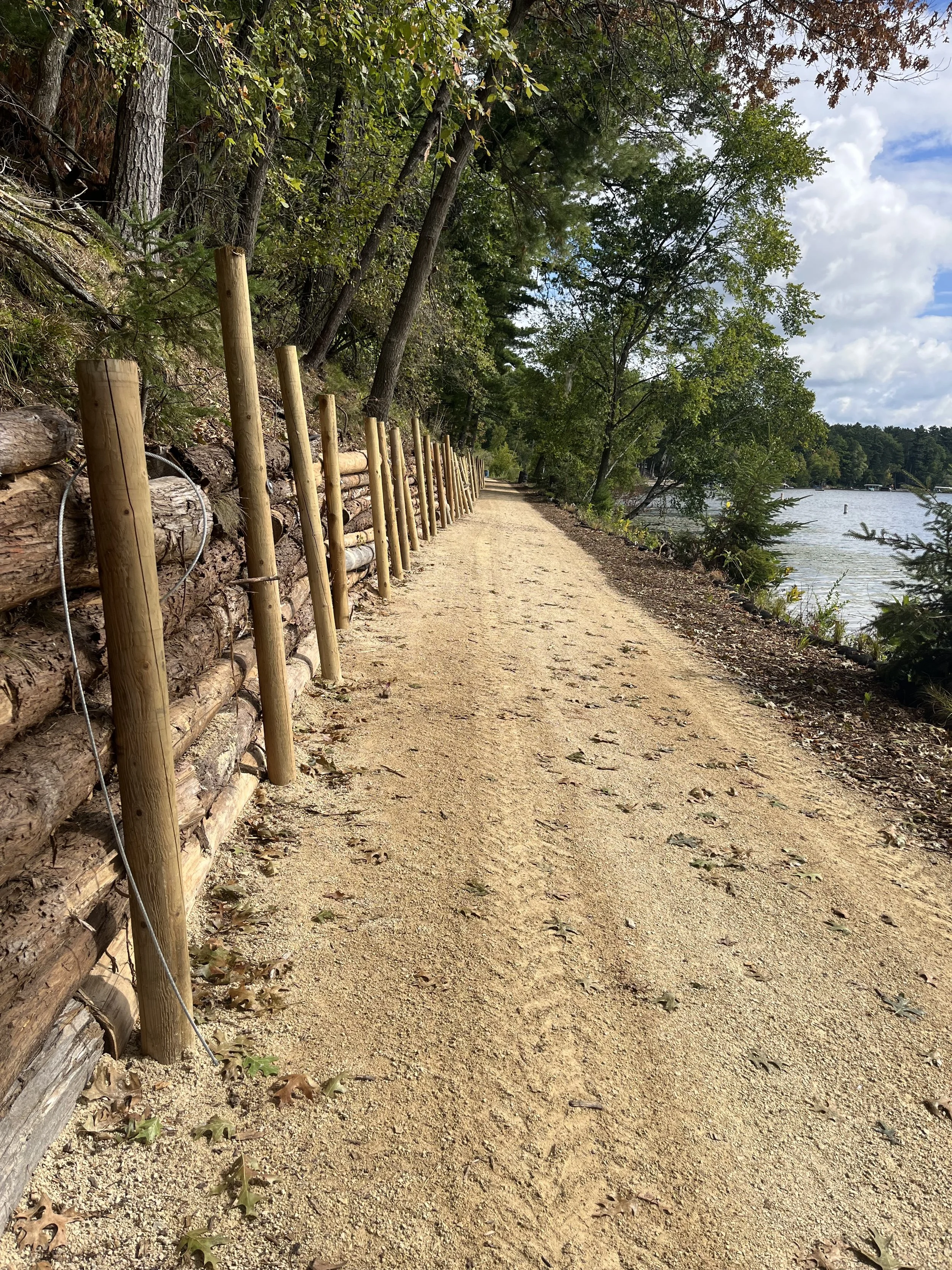Natural Cedar Wall Stabilization