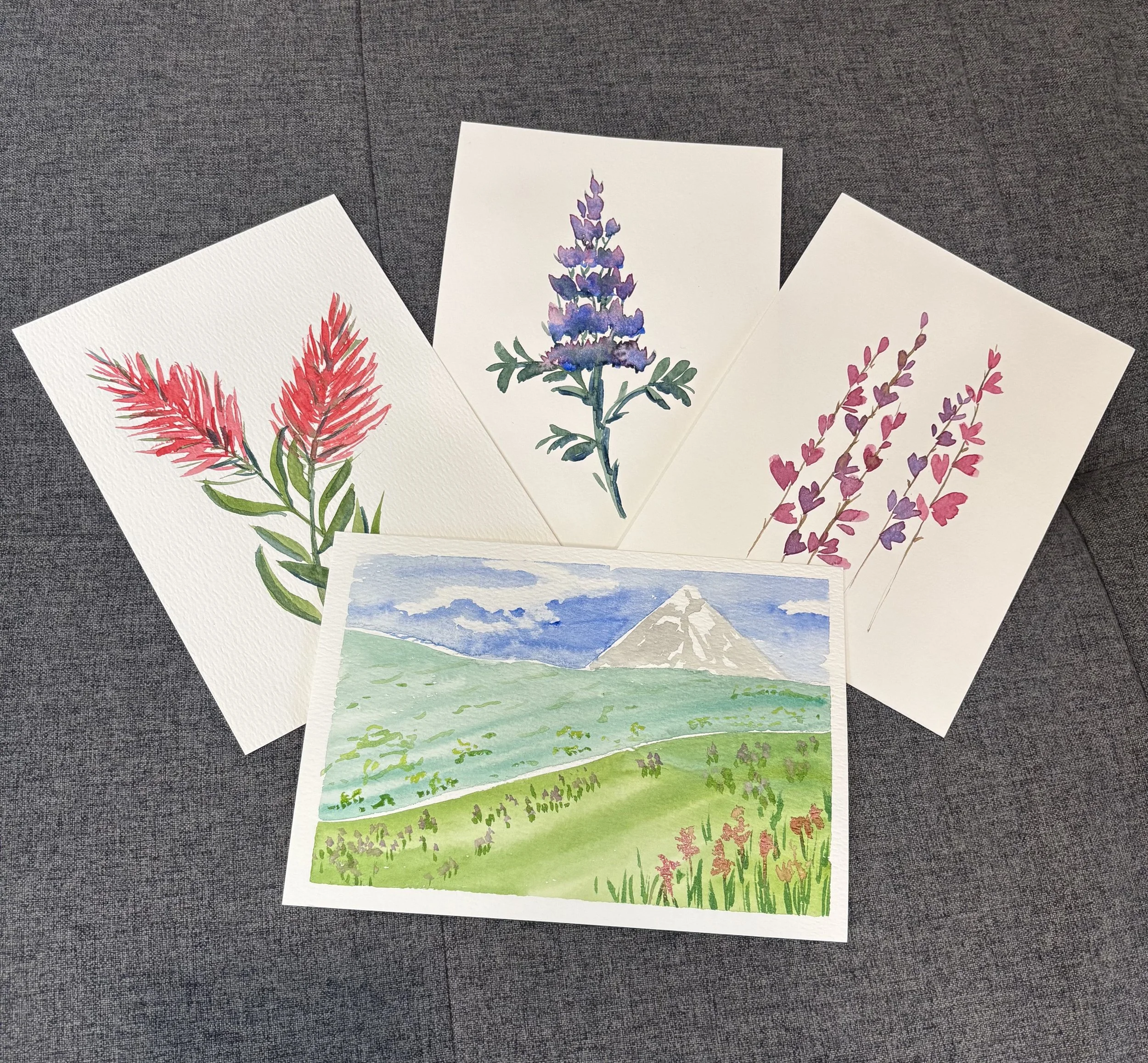 Watercolor Class: Oregon Wildflowers (1:00-2:30pm)
