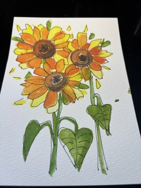 Watercolor Class: Big Blossoms and Summer Bouquets (1:00-2:30pm) 