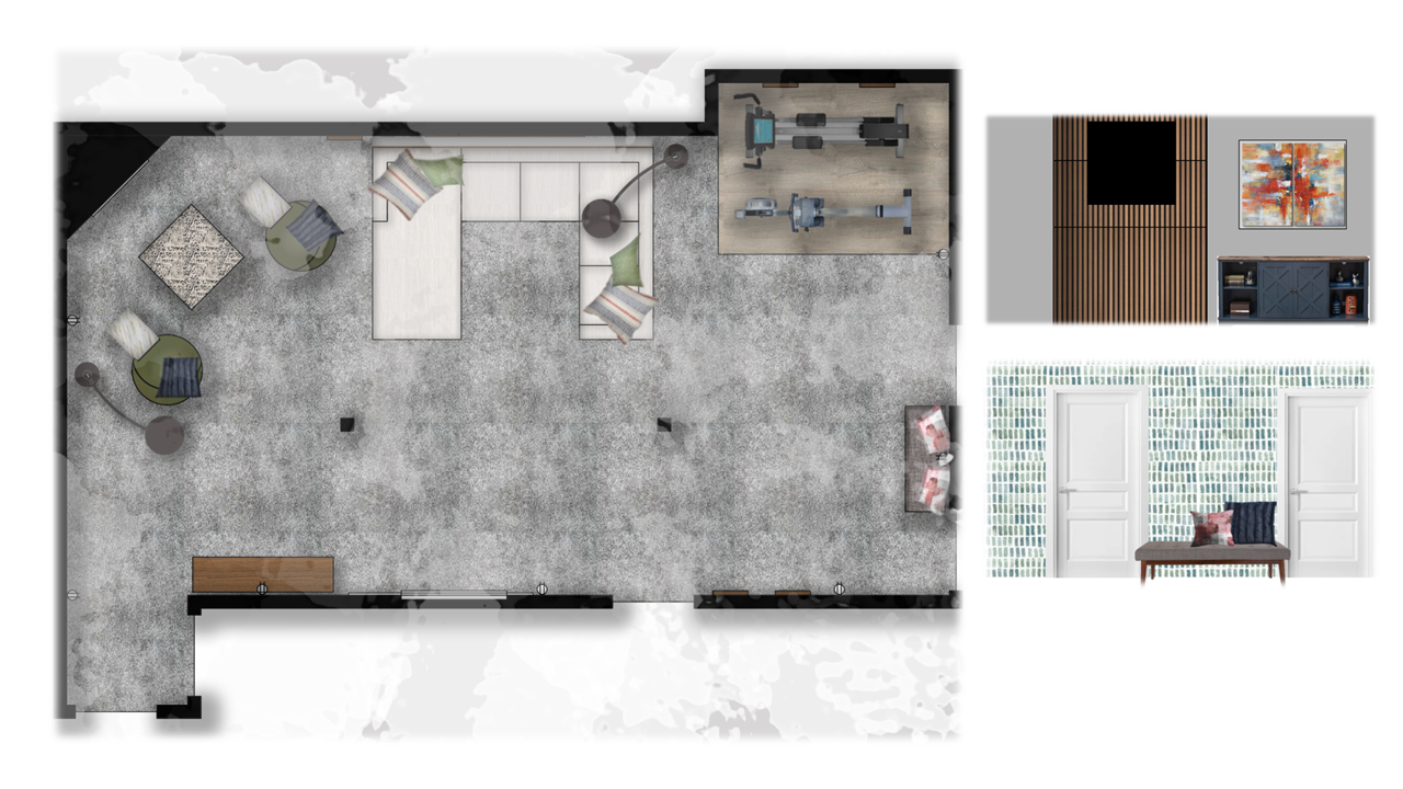 RENDERED FURNITURE PLAN