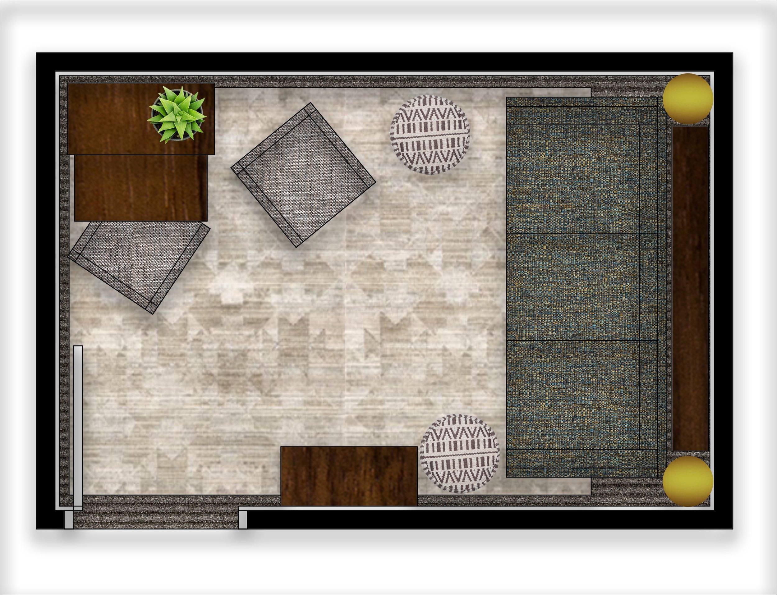 RENDERED FURNITURE PLAN