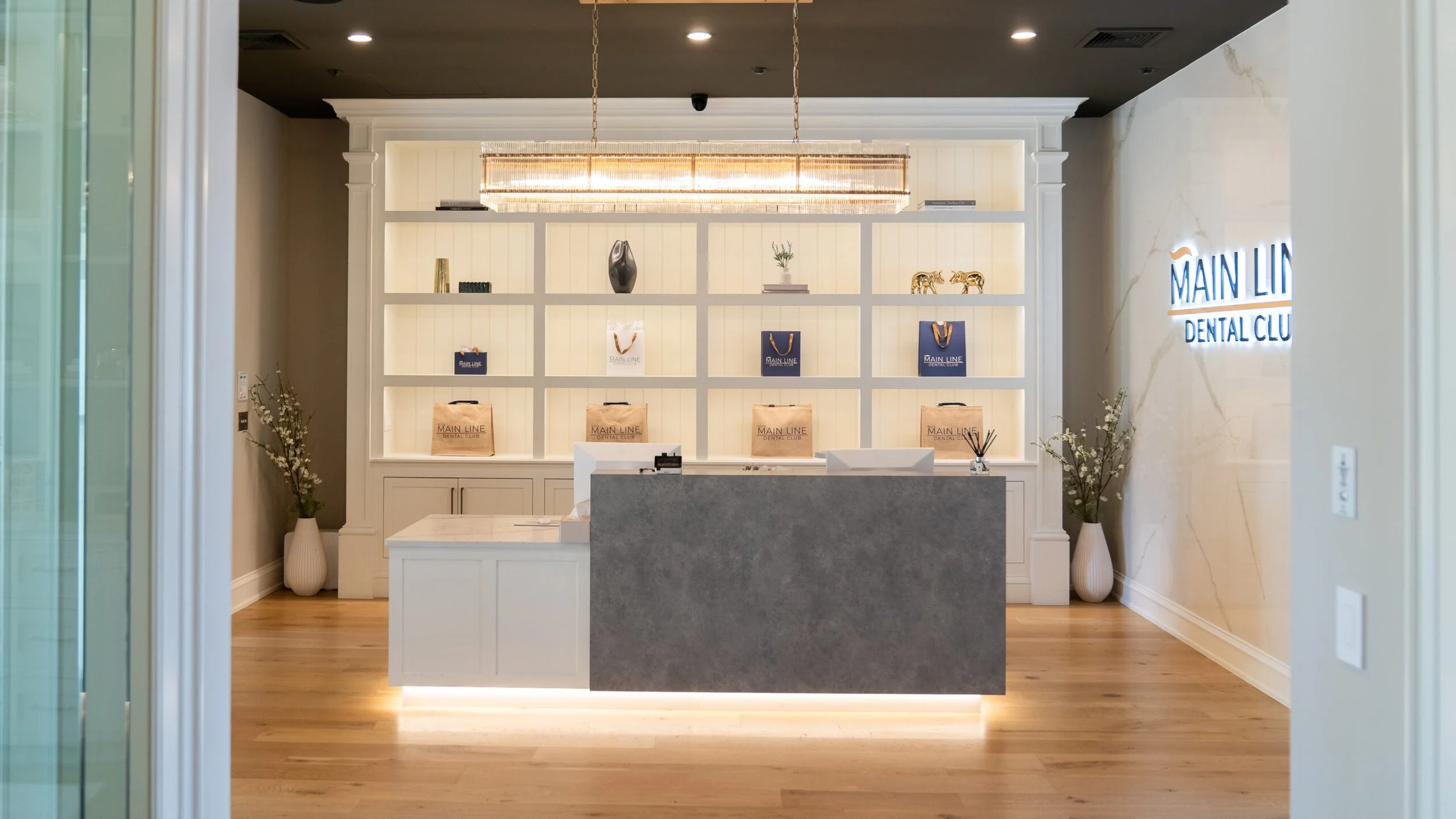 custom reception desk