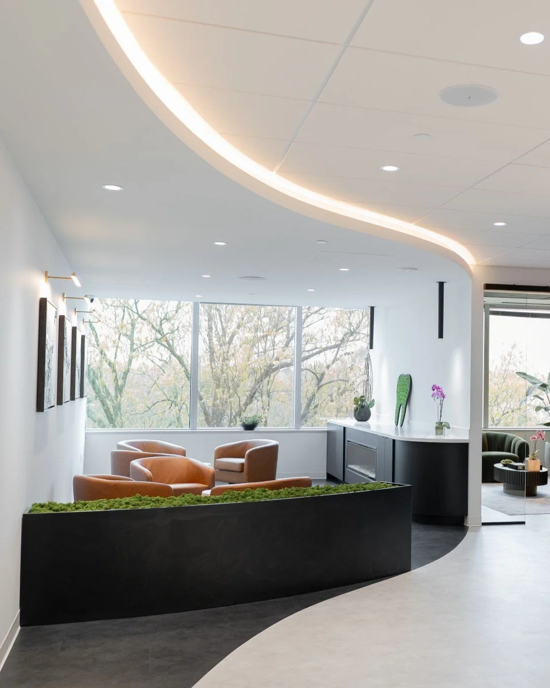 Rockville Dental Suite waiting room design
