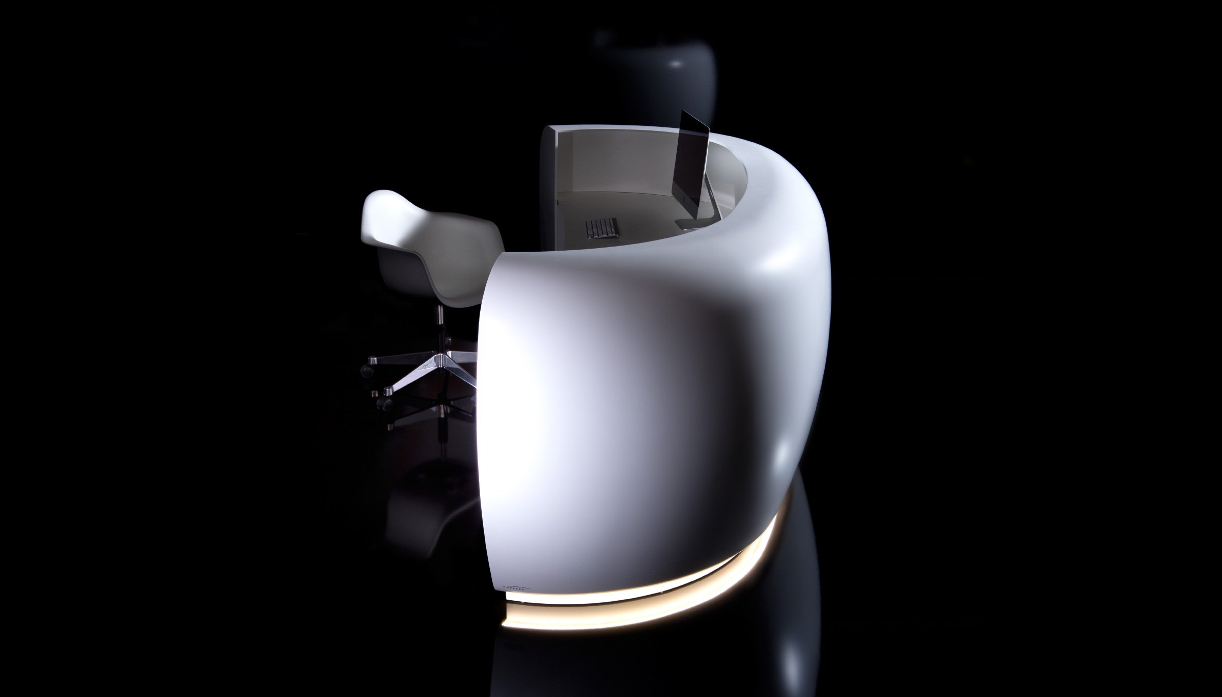 customizable reception desk for private practice