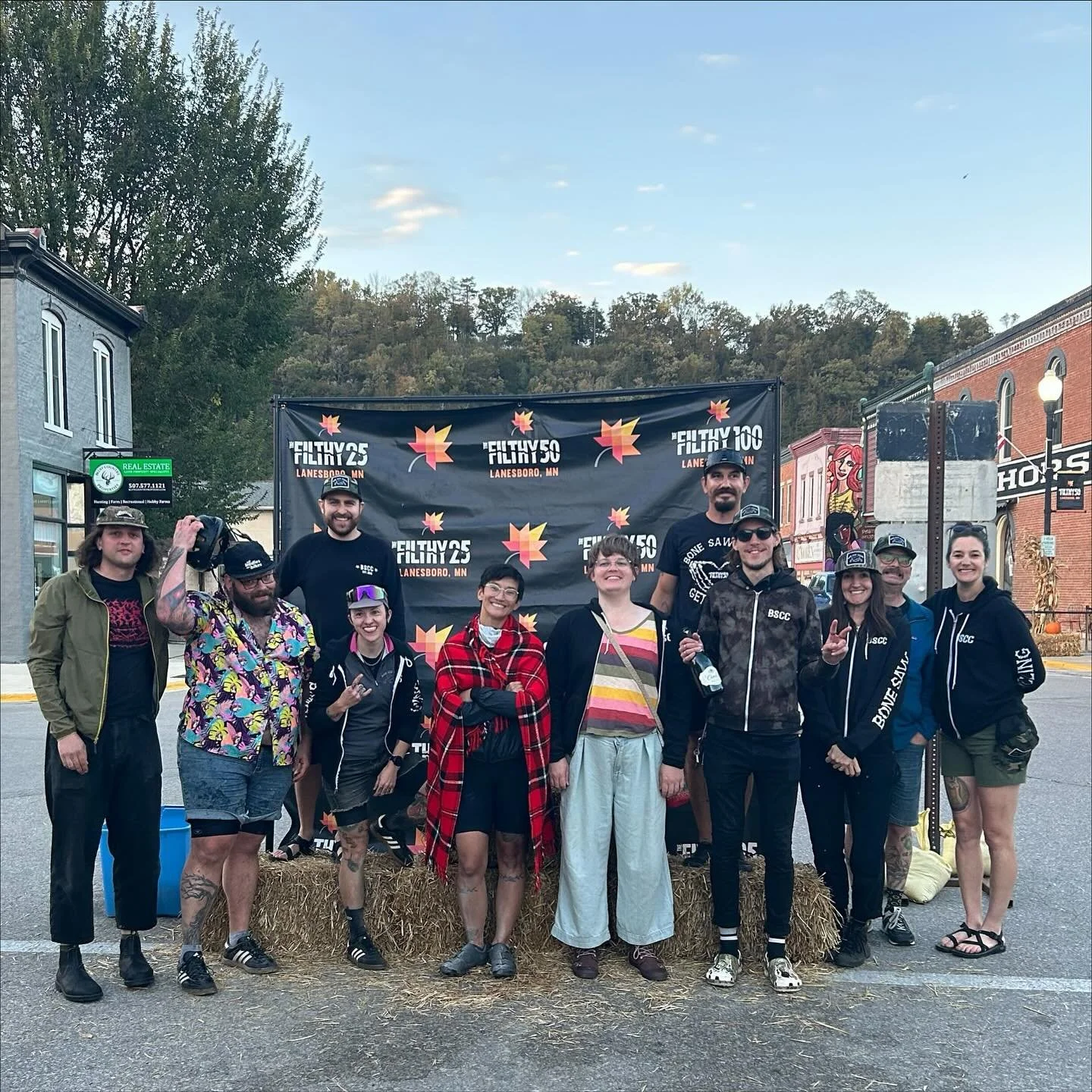 We are so happy @thefilthy50 has returned! 
It is truly one of our favorite fall events every year 🍁 
As in previous years, we had a HUGE crew of Bone Saw members and friends join us in Lanesboro. It was a pretty perfect day to ride gravel and crus