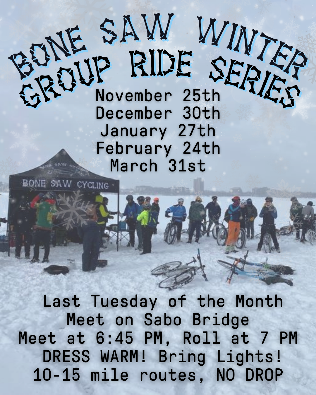 Winter ride series group ride