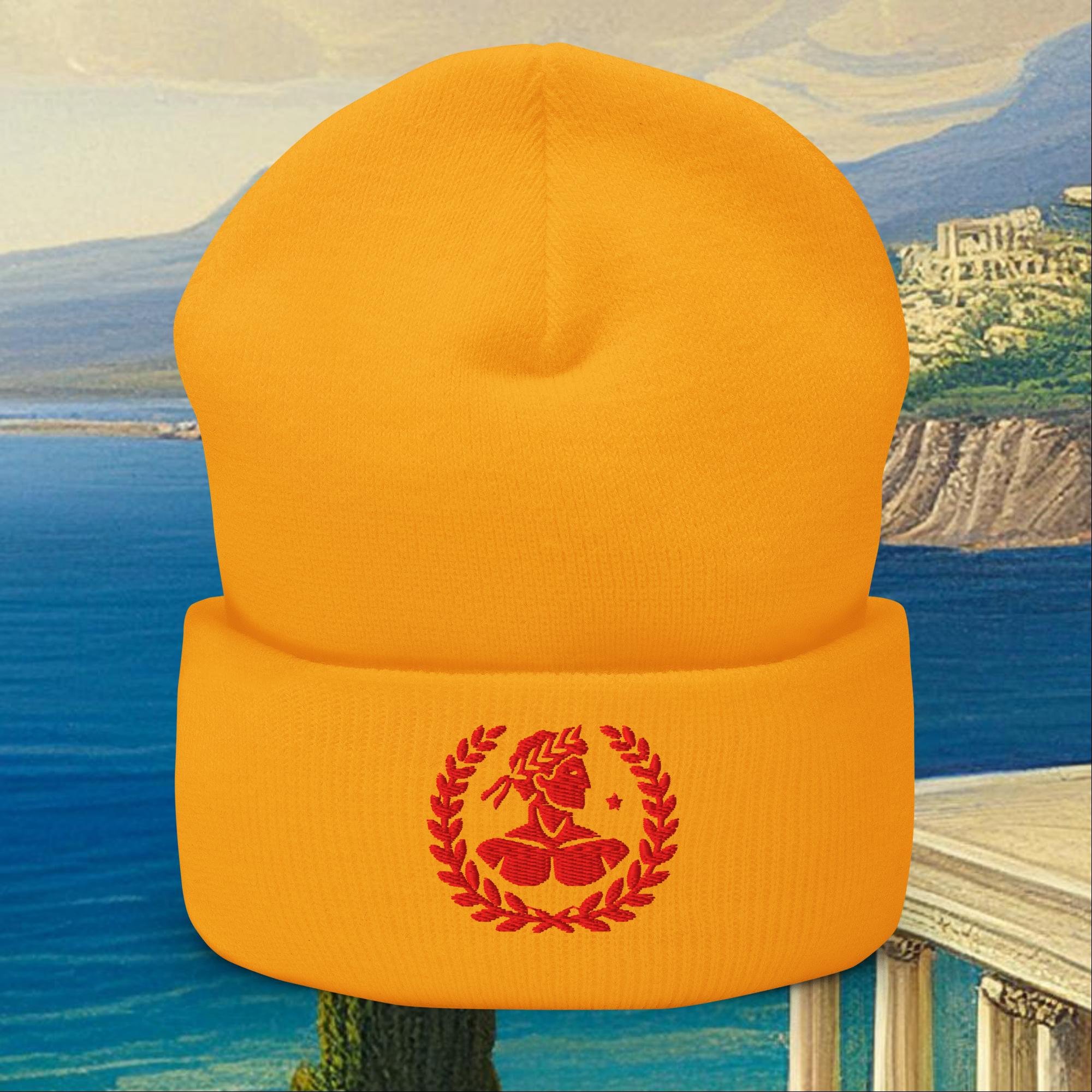 cuffed-beanie-gold-front-677d79d2356ae.jpg